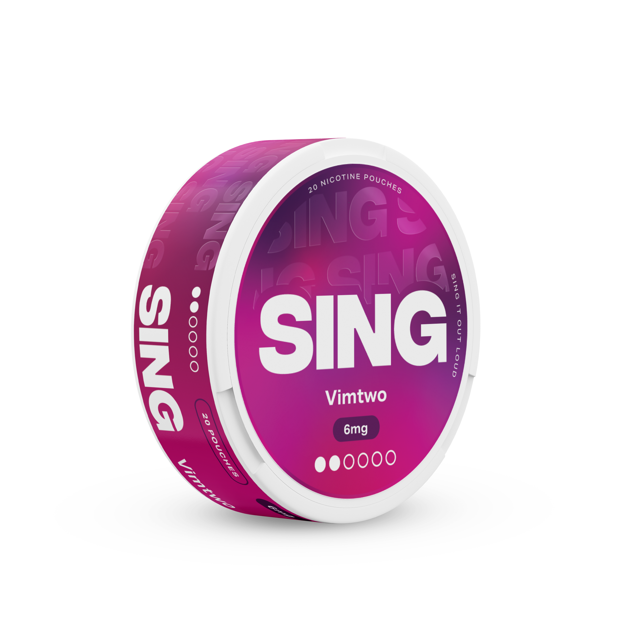 SING Vimtwo nicotine pouch tin