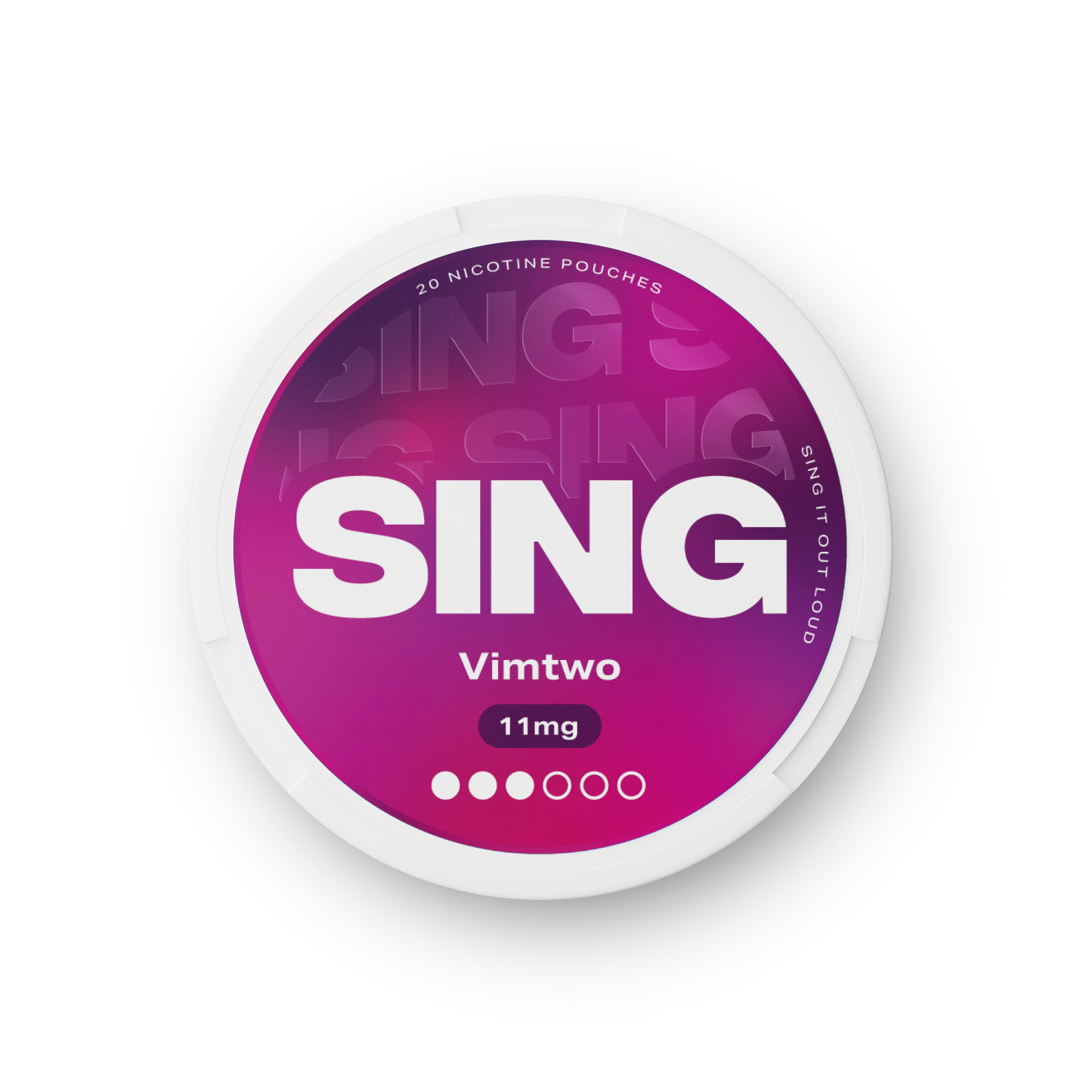 SING Vimtwo nicotine pouch tin — 11mg